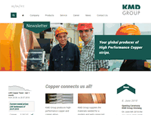 Tablet Screenshot of kmdgroup.com